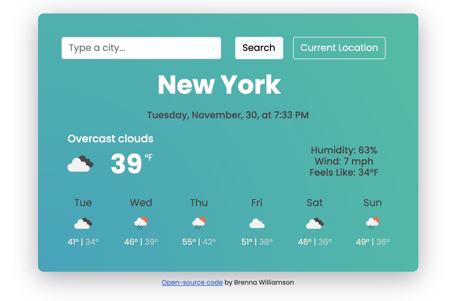 Weather Project Preview